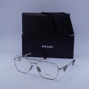Prada PRB50V 1BC1O1 Aviator Eyeglasses - Silver 59mm